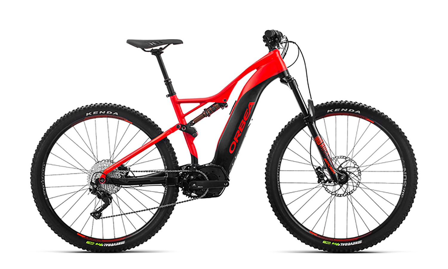 Фотографія Велосипед Orbea WILD FS 40 29S (2019) 2019 Червоно-чорний